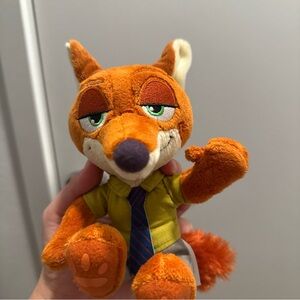 Disney Zootopia Nick Wilde Fox Beanie Plush Stuffed Animal Soft Toy